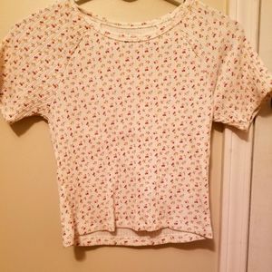 American Eagle floral crop top